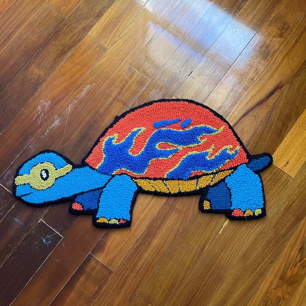 Custom made turtle rug.